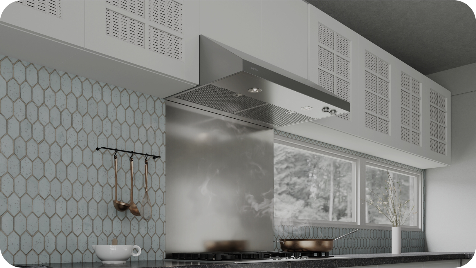 Dekor Glass by Arietta: 30/36 Wall-Mount Range Hood